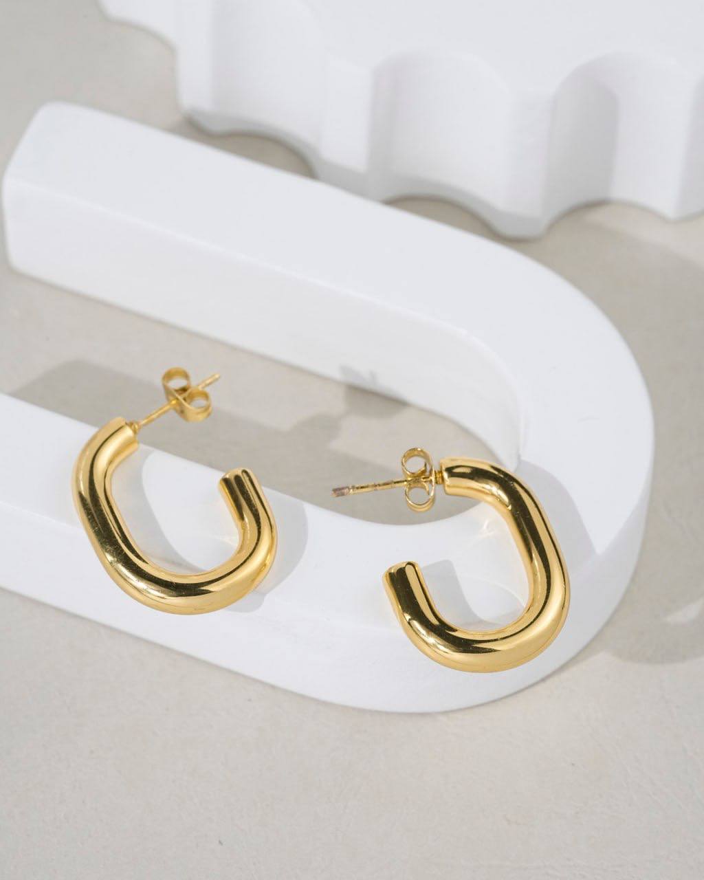 K-Style Open Curve Earrings