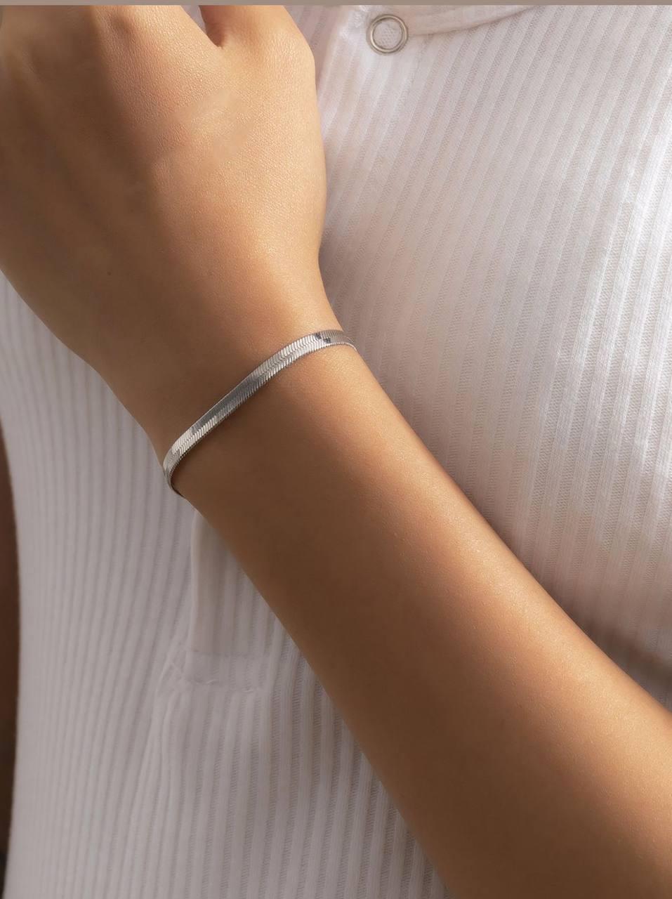 Herringbone Snake Bracelet –